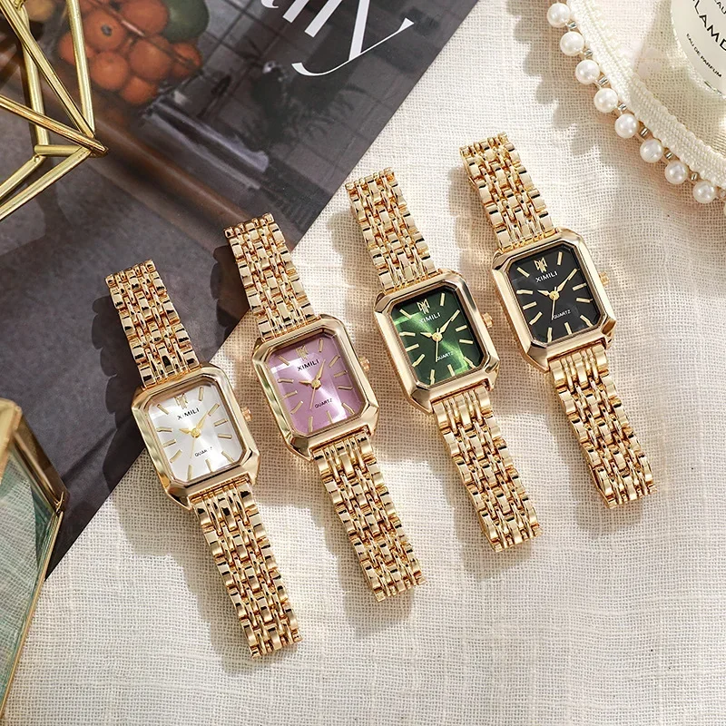Women Retro Square Metal Band  - Jewelry For Watches ulasan dan harga